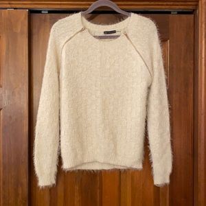 Fuzzy shimmering sweater